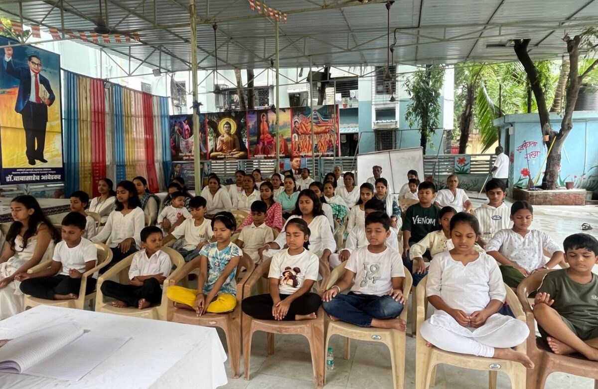 सीवूड्स येथील लुम्बिनी बुद्ध विहारात मुलांचा ‘विशेष वर्षावास कार्यक्रम’ उत्साहात संपन्न